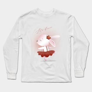 Dancing lovely bunny Long Sleeve T-Shirt